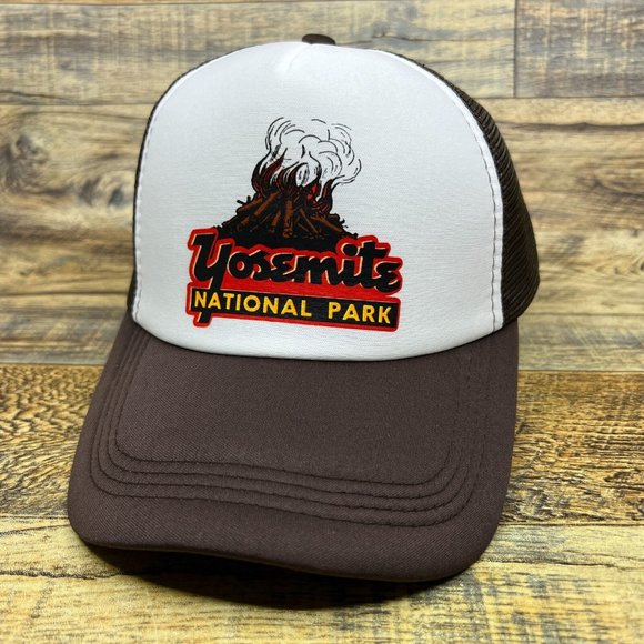 Unbranded Other - Yosemite National Park Brown Snapback California Sierra Nevada Mountains Cap